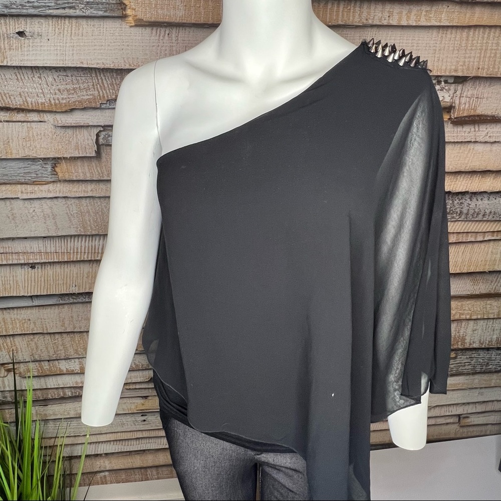 Zara off-shoulder top with studs